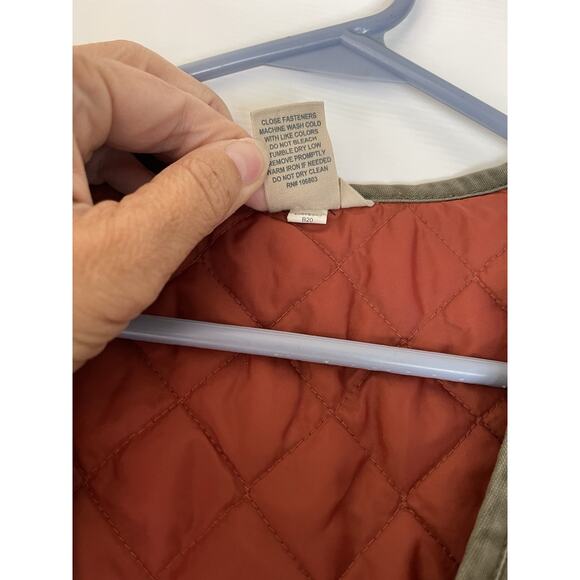 Duluth Trading co. Can Do Green Utility Vest Hiking Fishing Cargo Medium Canvas - Picture 4 of 7